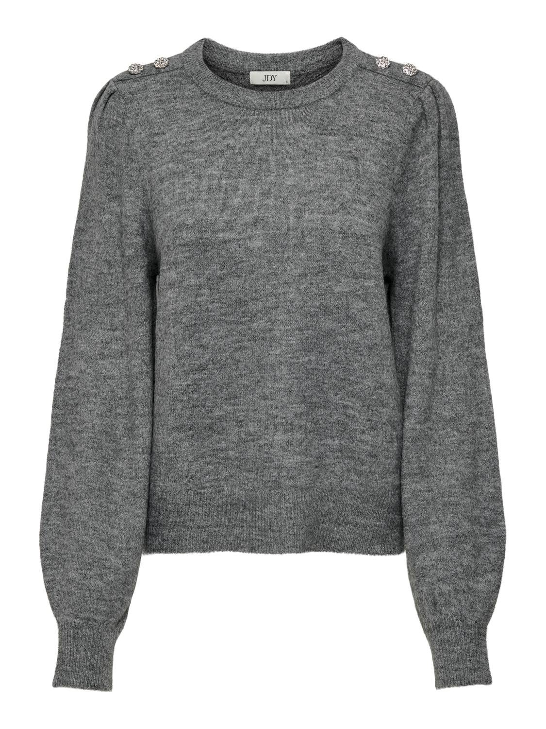 JDYELANORA Strickpullover Dark Grey Melange