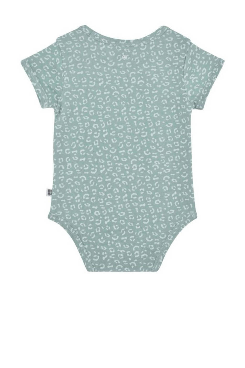 Born by Kiddo United romper mintgroen/witt