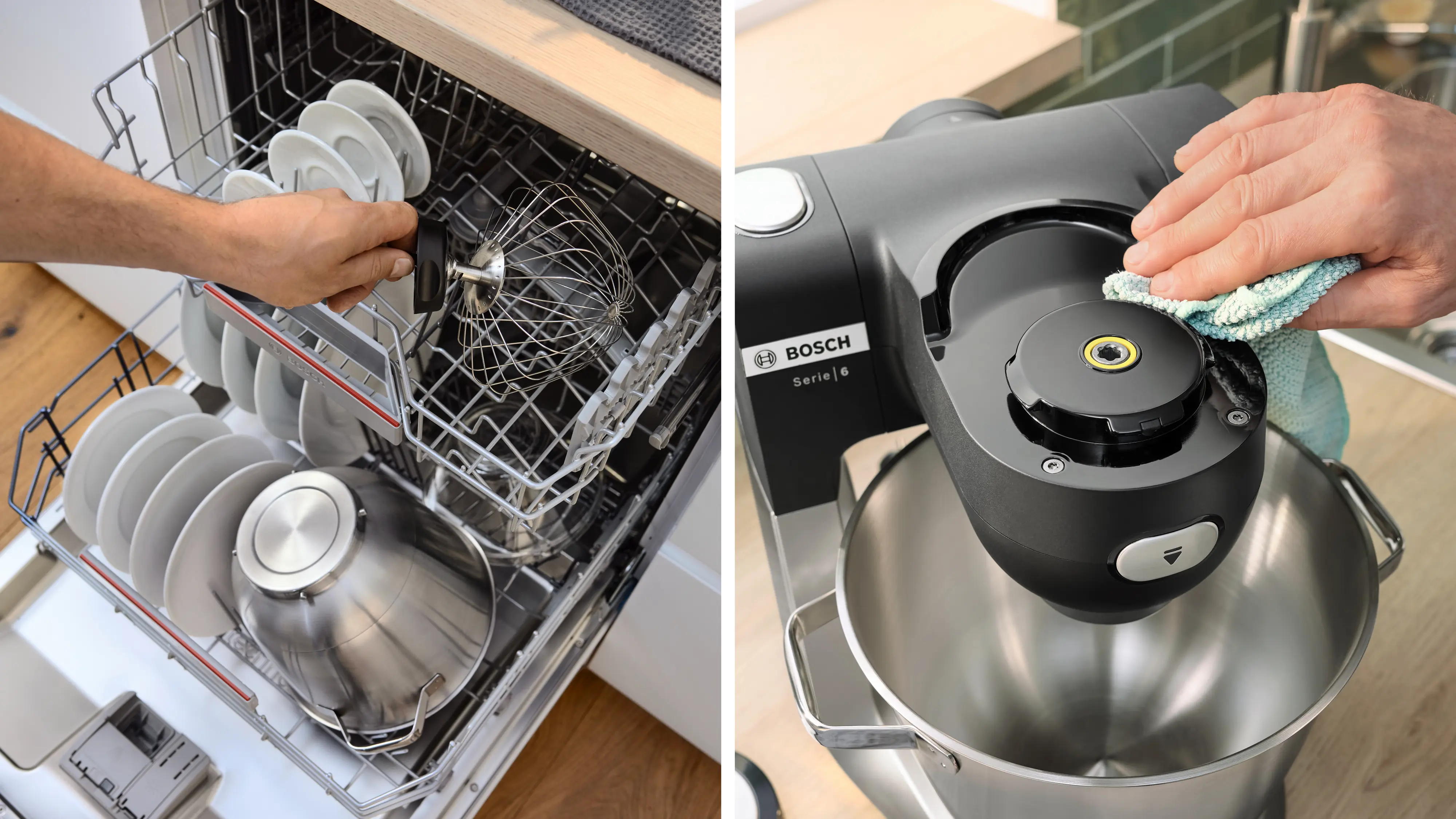 Serie 6 Keukenmachine met weegschaal en timer 1600 W Zwart, RVS