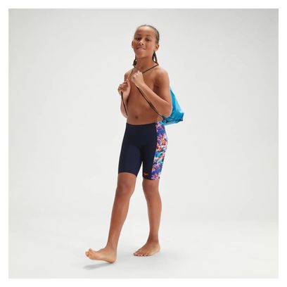 Maillot de Bain Speedo Enfant Jammer Allover Panel bleu marine/bleu