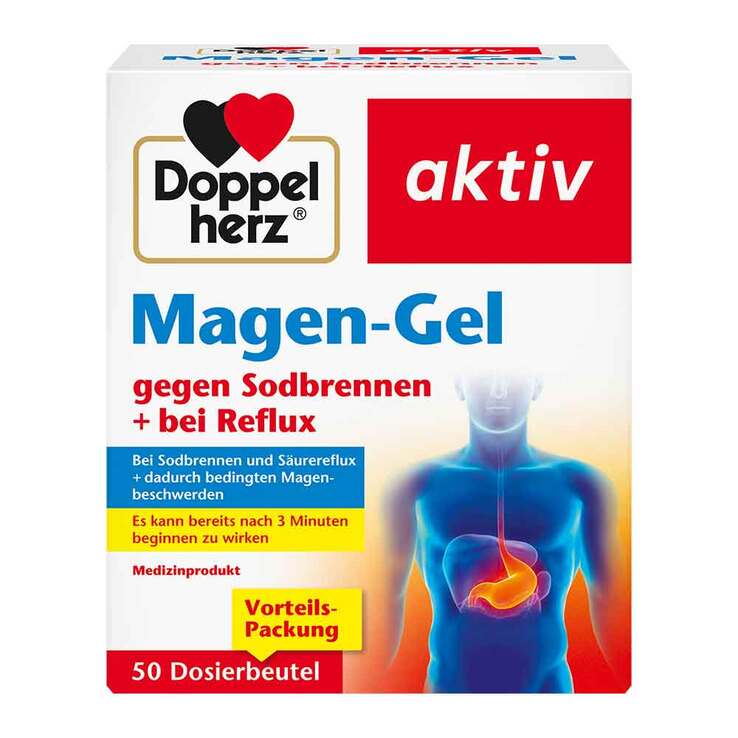 Doppelherz Magen-Gel gegen Sodbrennen + bei Reflux, 50X10 ml