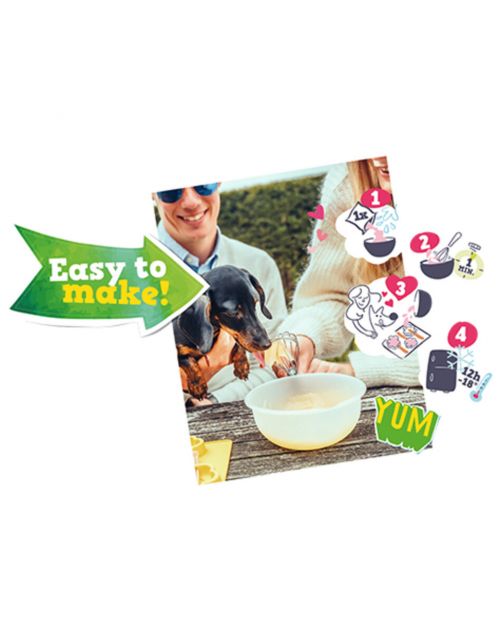 Smoofl Starter Kit Voor Pup Ice - Hondensnacks - Aardbei Banaan 530 g Blauw Xs
