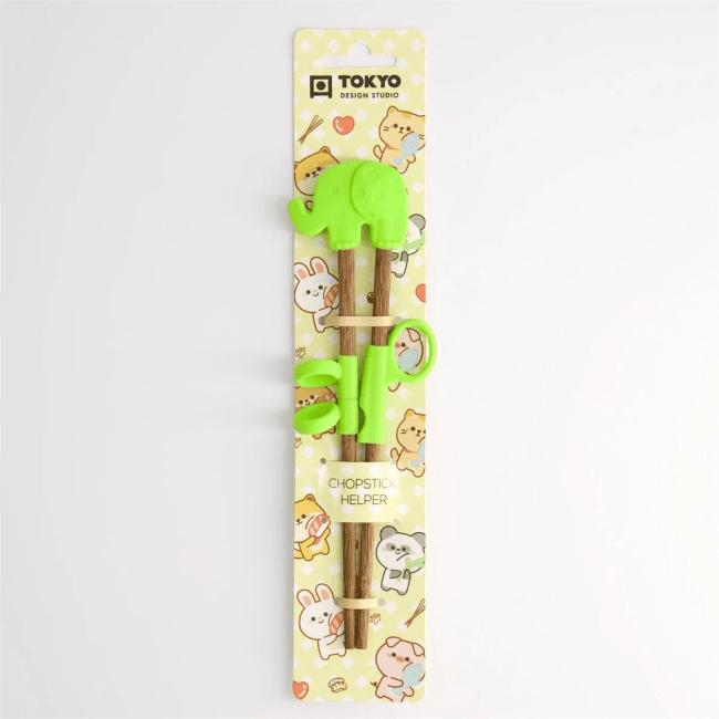 Tokyo Kinder Eetstokjes Olifant 20cm Groen