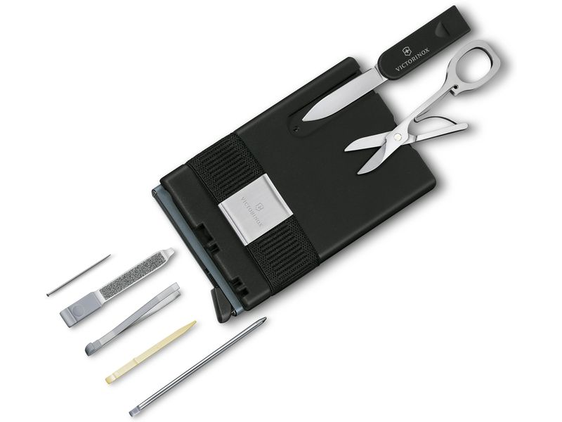 Victorinox Portemonnaie Smart Card Sharp Gray Geldbörse mit Kartenschutzhülle und Moneyband