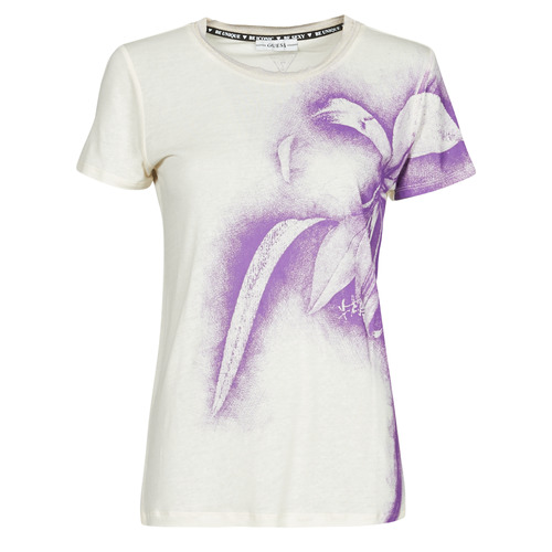 Guess - SS CN IRIS TEE - Blanc / Bleu
