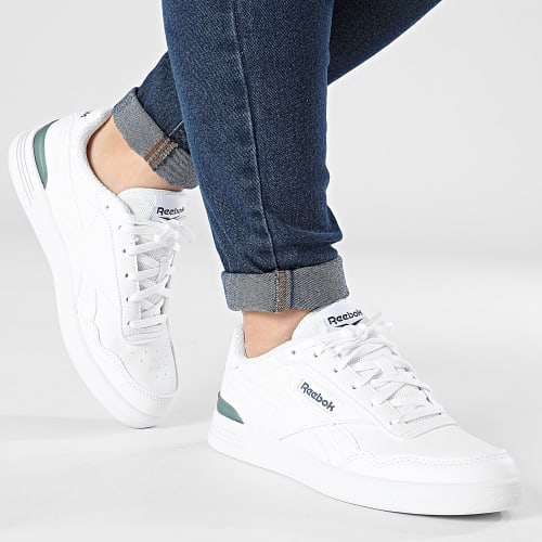 Baskets Femme Reebok Court Advance Clip 100033849 White Hoops Blue Footwear White