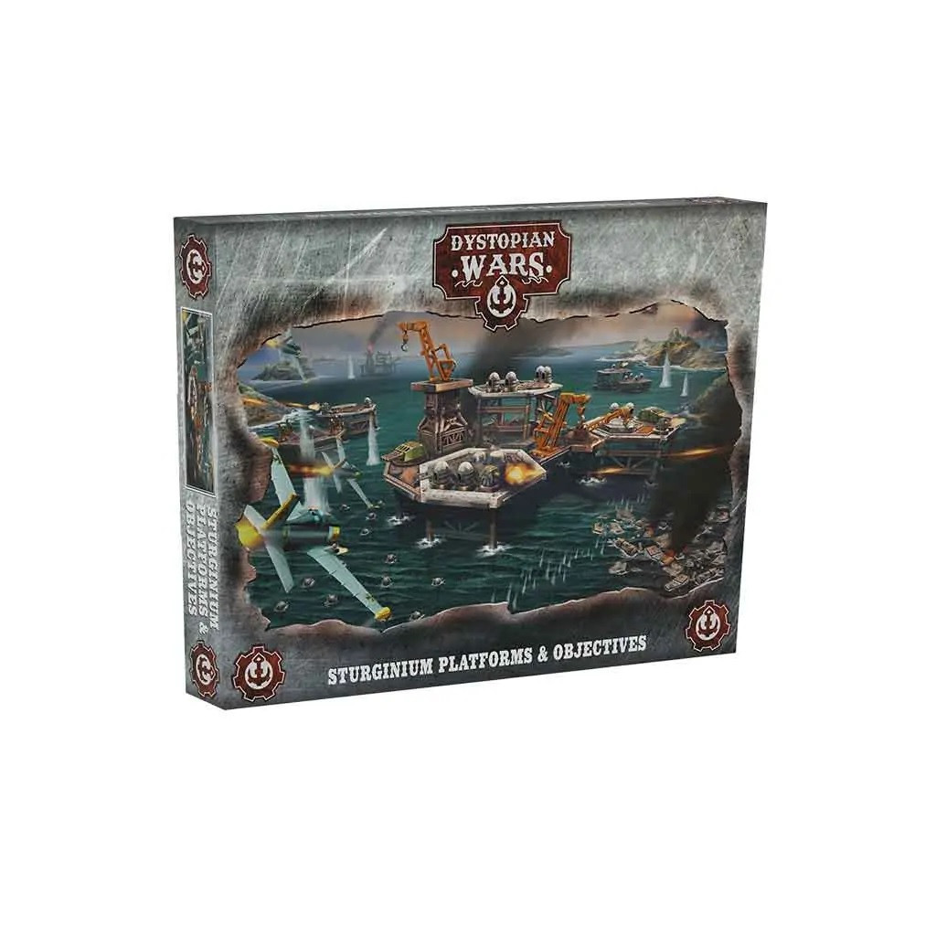 Dystopian Wars - Sturginium Platforms & Objectives Set