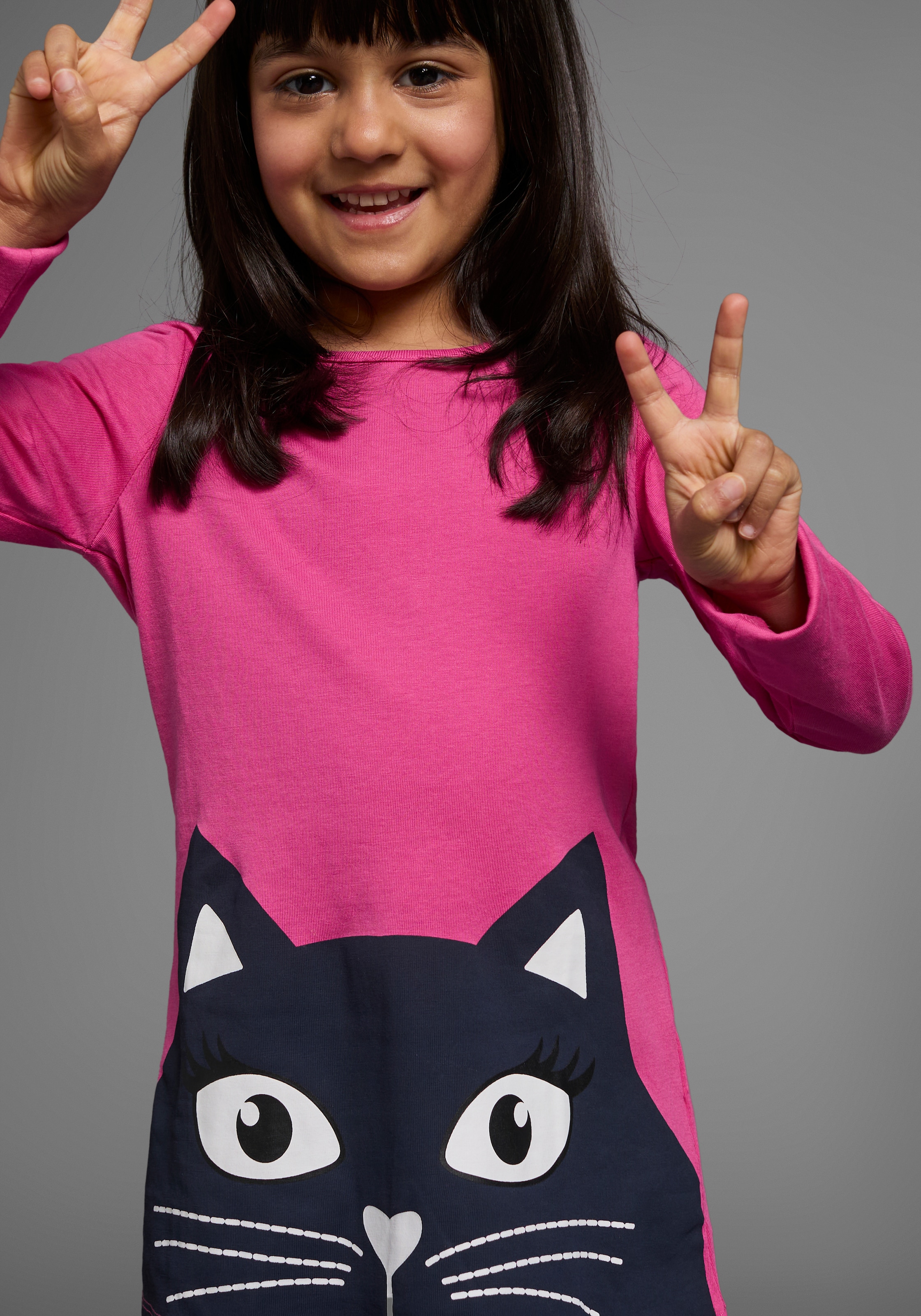 KIDSWORLD Langarmshirt »für kleine Mädchen«, 2 Stk. Langarm,  lässige Passform