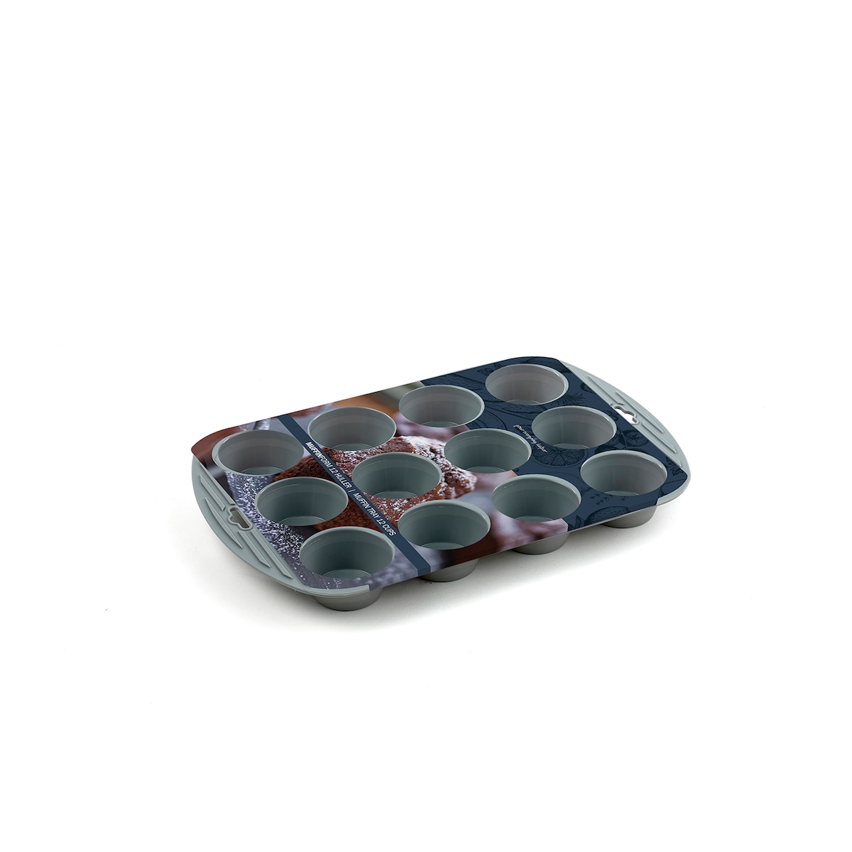 Funktion 12 holes Muffin mould Grey