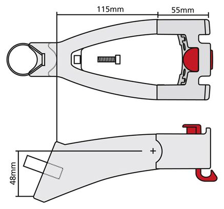 Prolongateur tube de selle Klickfix