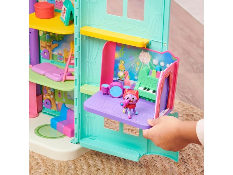 Spinmaster Gabby's Dollhouse Catnips Musikzimmer Deluxe Roo Detailgetreues Deluxe Raum-Set
