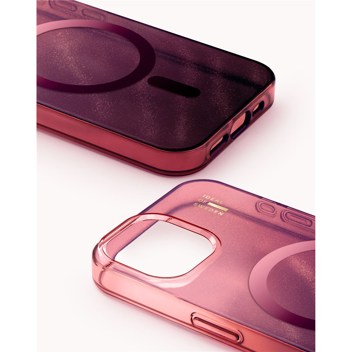 iPhone 16e MagSafe Hardcase Hülle Clear Case Recycled (IDCLCMS-I2361-564) - Cherry Lacquer