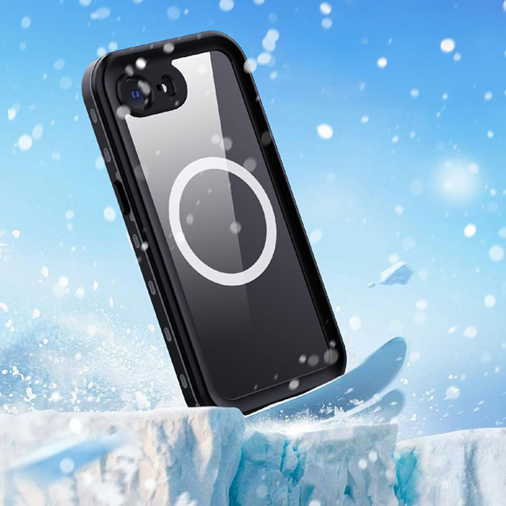 iPhone 16e MagSafe Wasserfeste Outdoor Schutz Hülle (IP68) - Schwarz