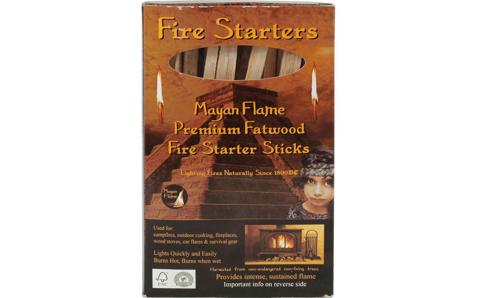 Origin Outdoors Fatwood Maya Stick Feueranzünder