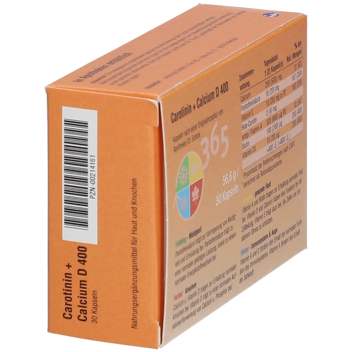 Carotin + Calcium D 400 Kapseln