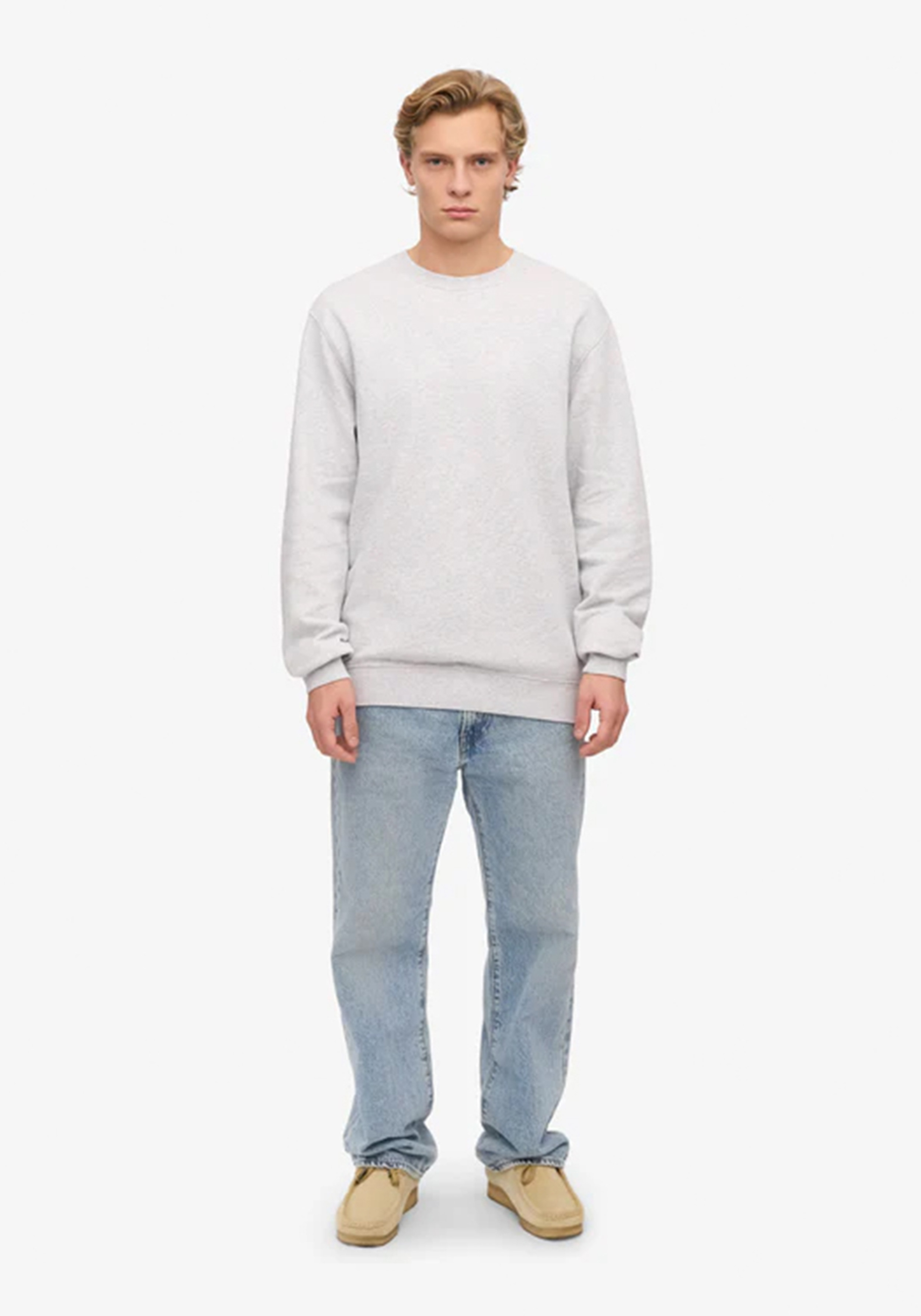Colorful Standard Herren-Sweatshirt Snow Melange