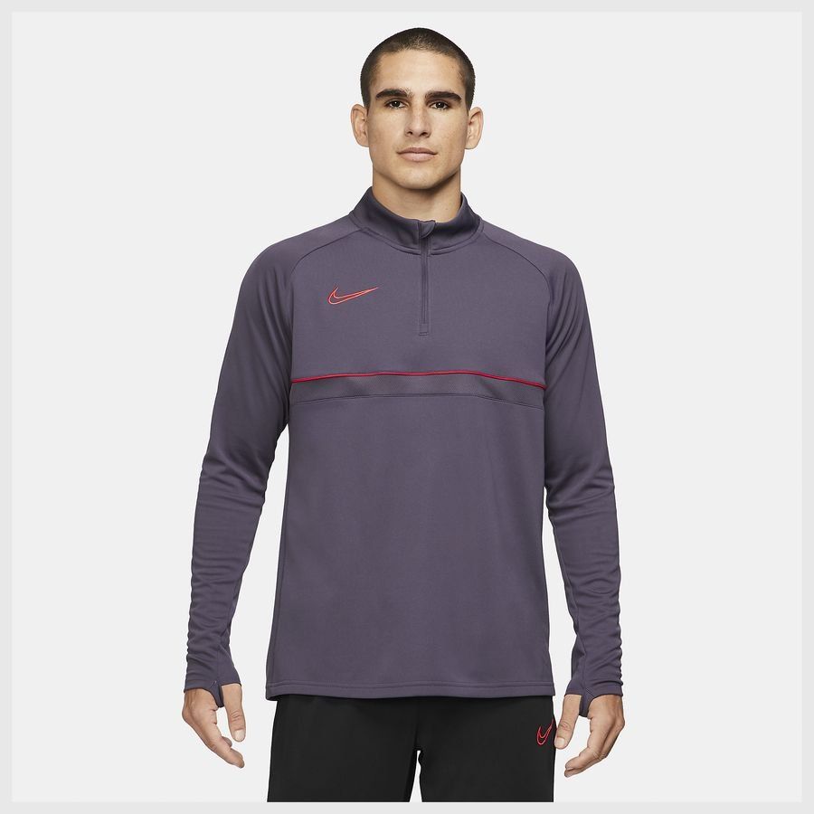 Nike Maillot d'Entraînement Academy 21 Drill Top - Violet foncé/Rouge foncé