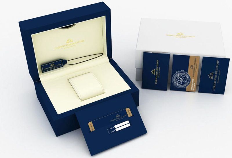 Christophe Duchamp - CD7101-7 - Herenhorloge - Zwart - Roestvrij Staal - Chronograaf