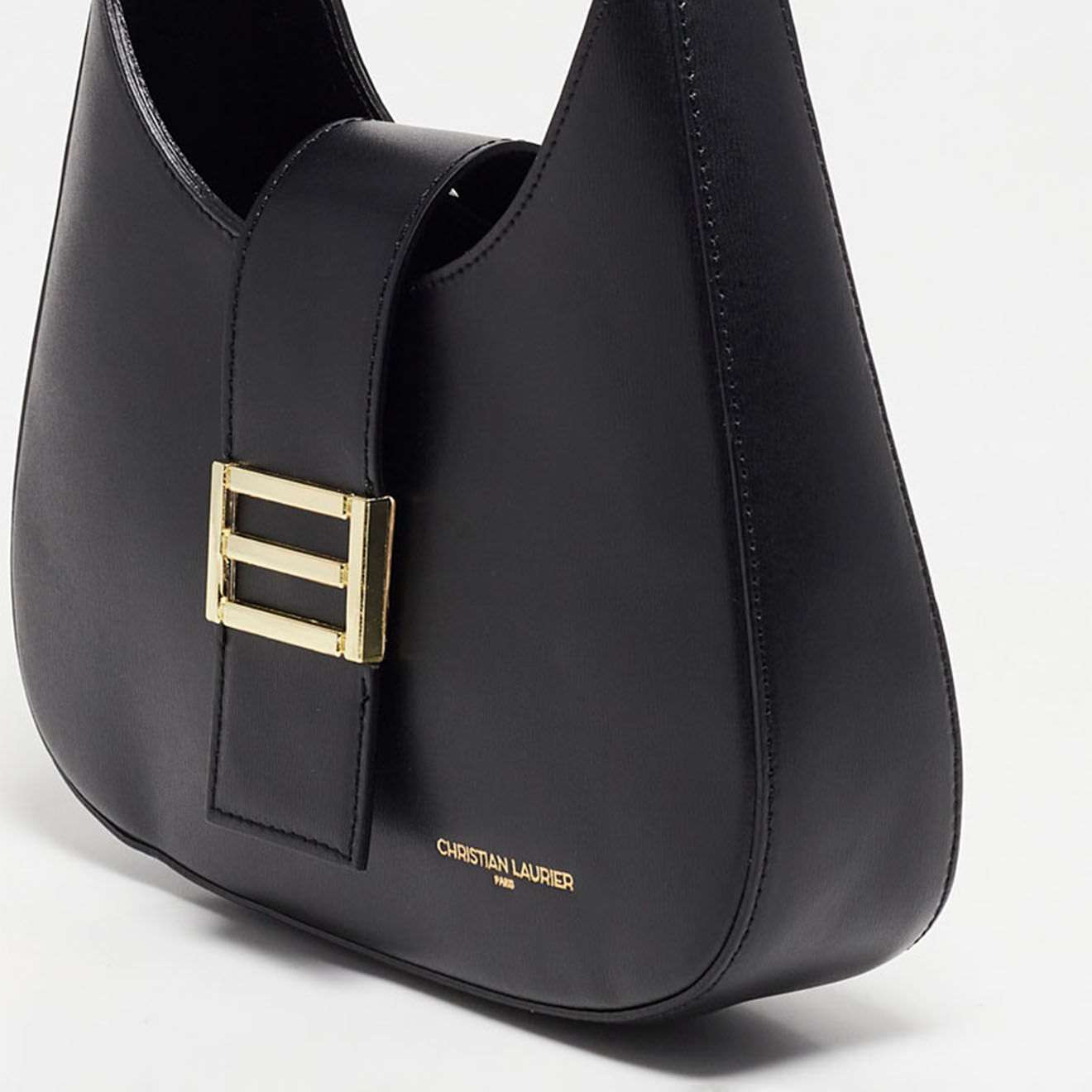 Christian Laurier Sac bandoulière en Cuir Inaya noir - 27x23x7 cm