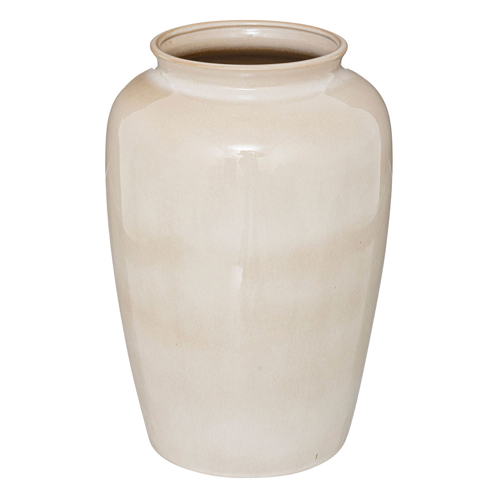 Vase en céramique blanc H 29.5cm