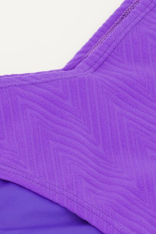 Paars bikinibroekje met zigzag