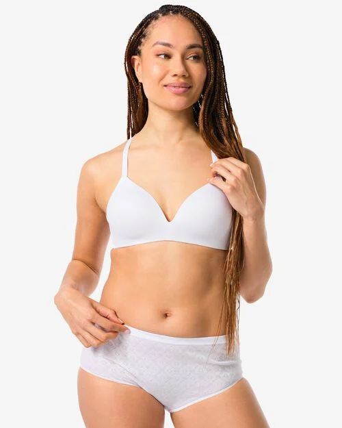 lot de 2 slips femme blanc