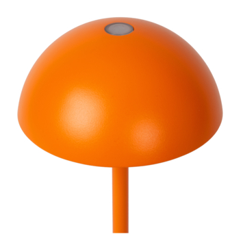 Lucide JOY Oplaadbare tafellamp Buiten Accu/Batterij Ø 12 cm LED dimb. 3000K IP54 Oranje