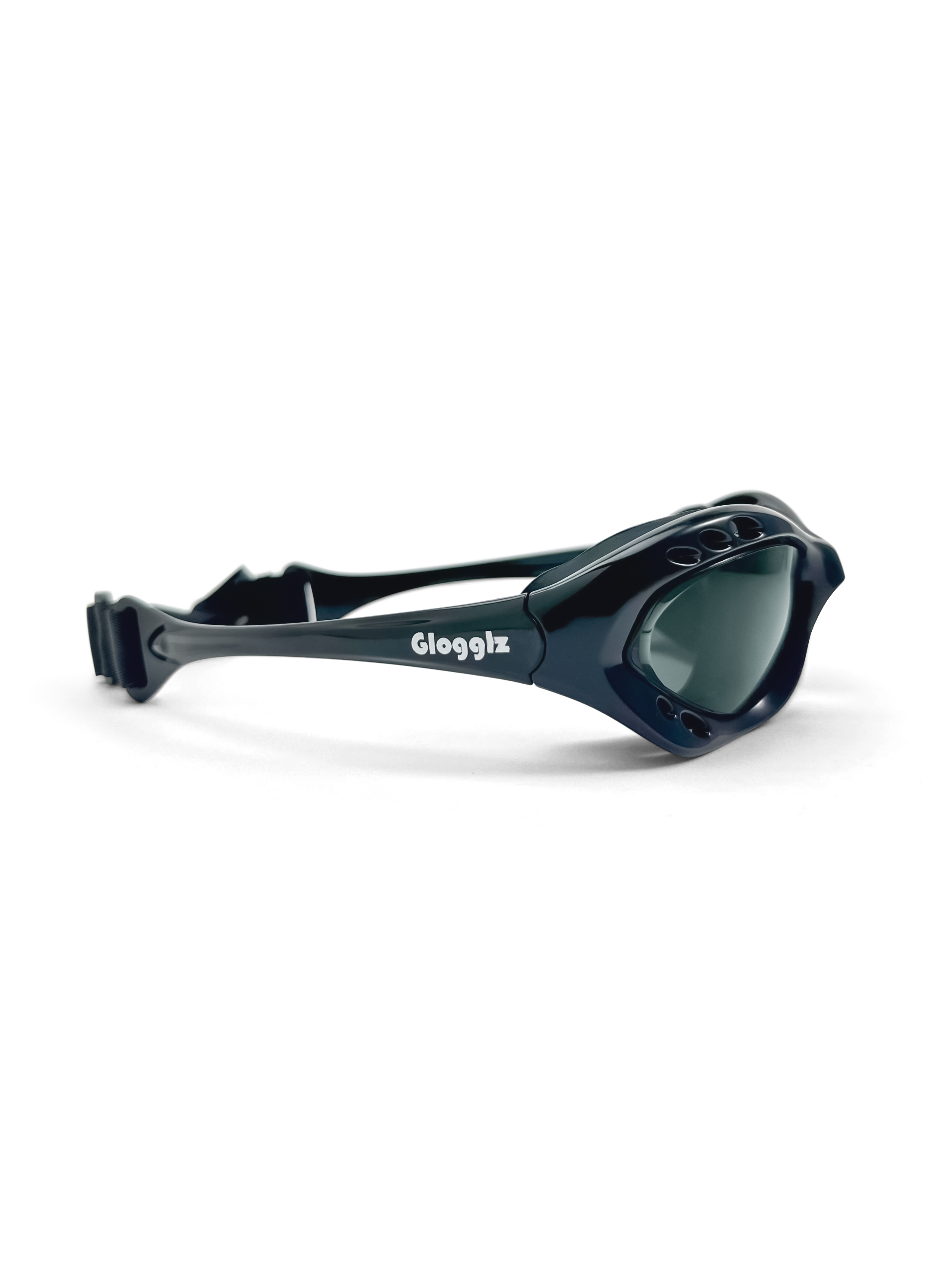 Glogglz Cudaz UV400 watersport duikbril - Black