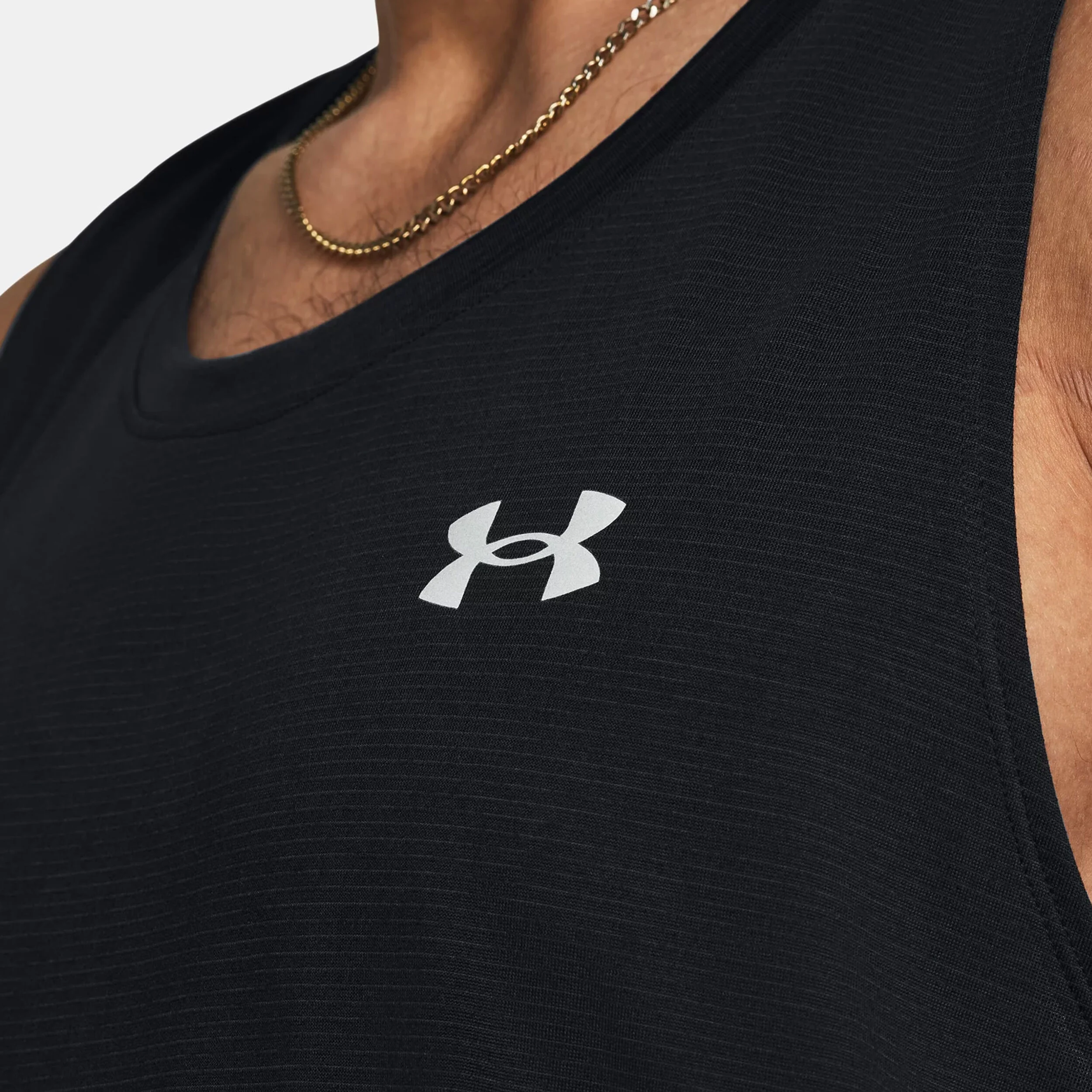Under Armour Streaker Singlet Top De Course Hommes - Noir