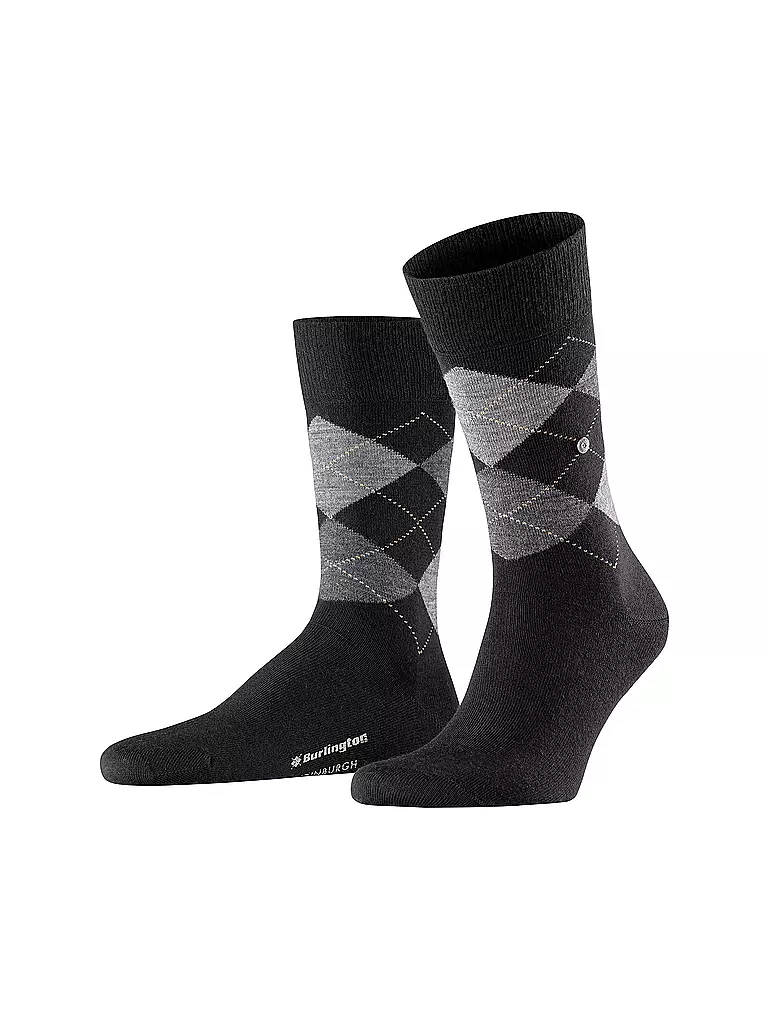 BURLINGTON Herren Socken EDINBURGH black schwarz