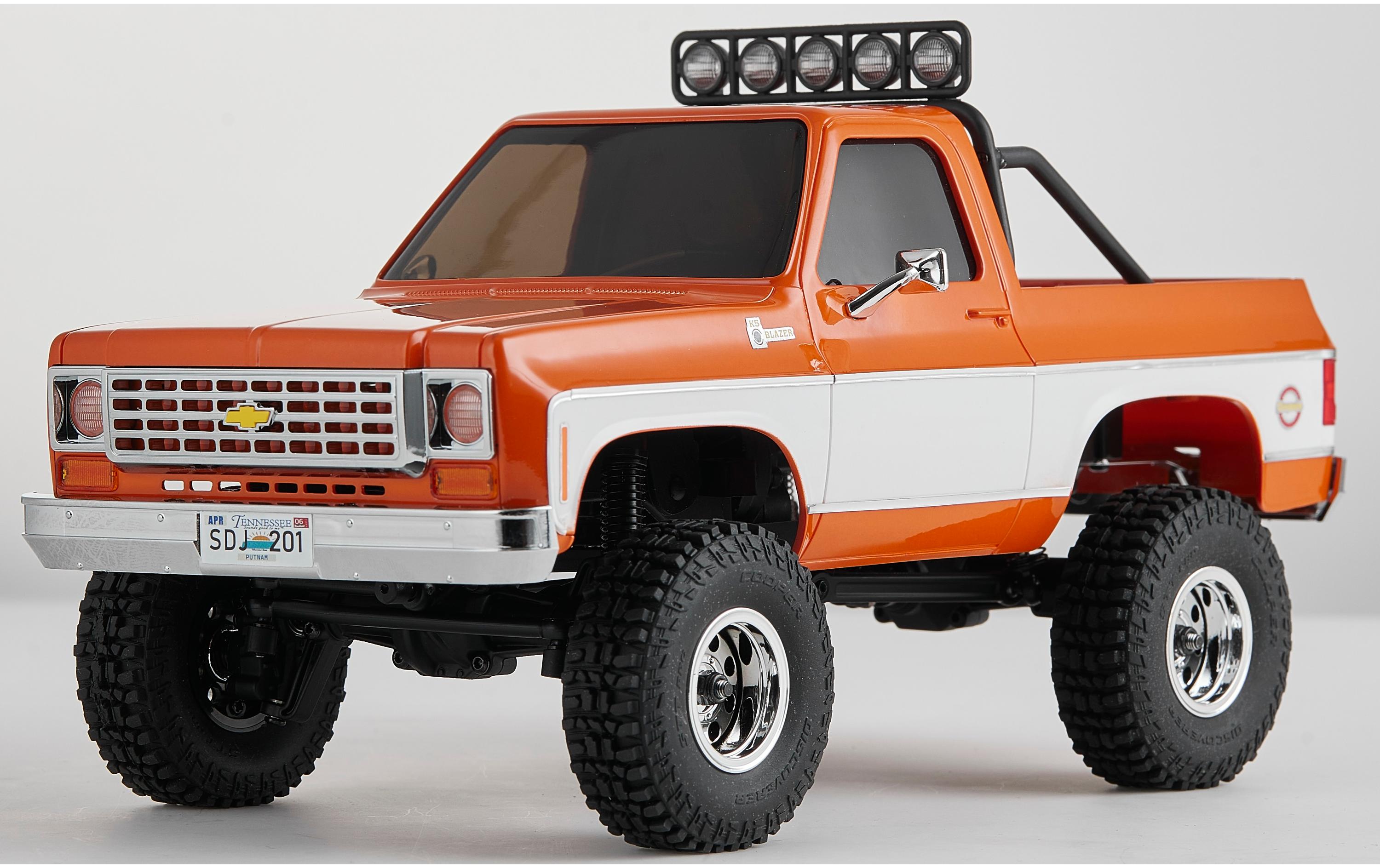 Scale Crawler Chervolet K5 Blazer, Orange, RTR, 1:24<br>FCX24 Mini Rock Crawler mit detaillierter Chevy Blazer Karosserie und 2-Gang Getriebe