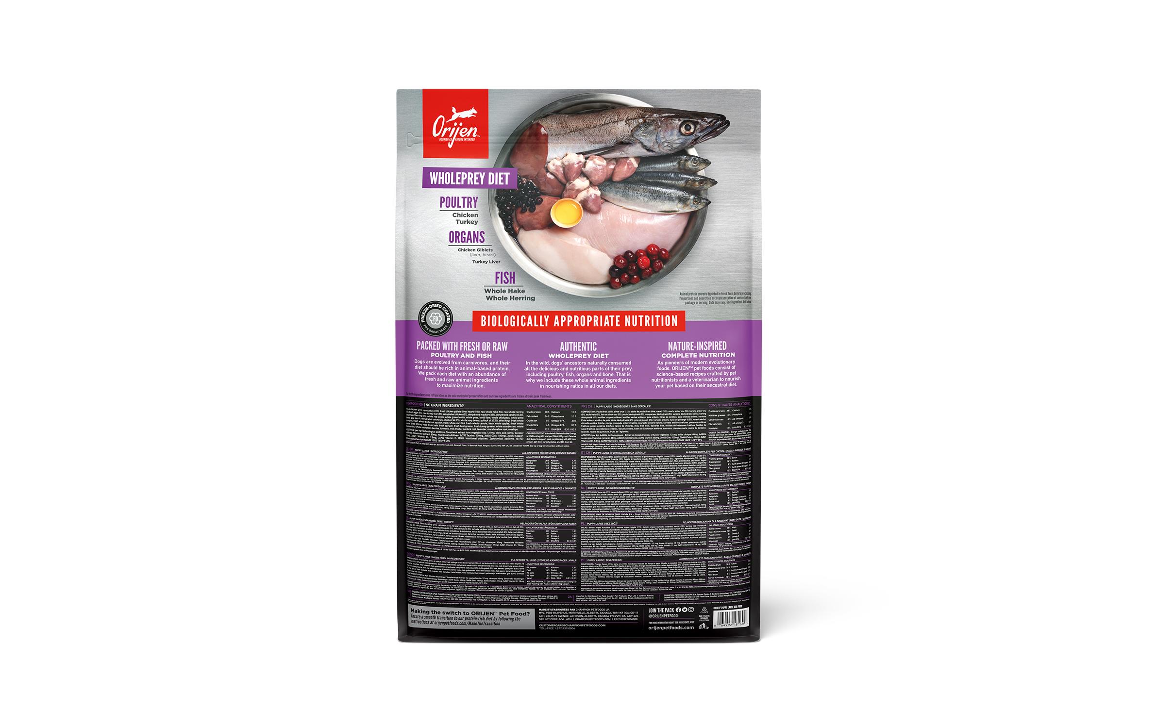 Trockenfutter Dog Puppy Large mit Geflügel, 6 kgAlleinfutter für Hunde