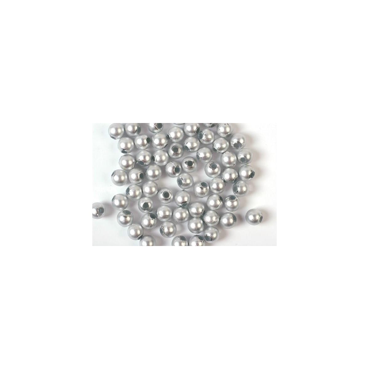 Plastpärlor 3mm 500g, Silver