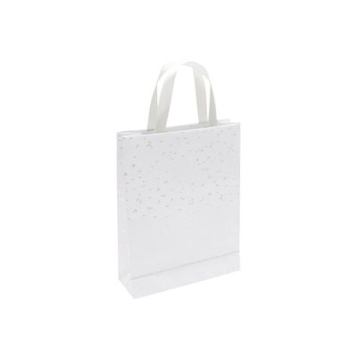 Clairefontaine Premium - Sac cadeau - 17 cm x 6 cm x 22 cm - cœur blanc