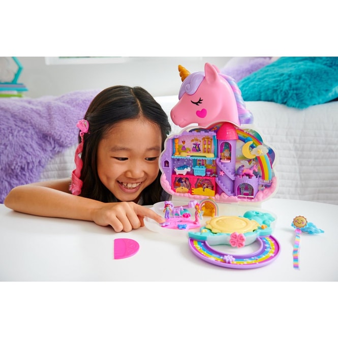 Polly Pocket - Einhorn Haarspiel Schatulle - pink