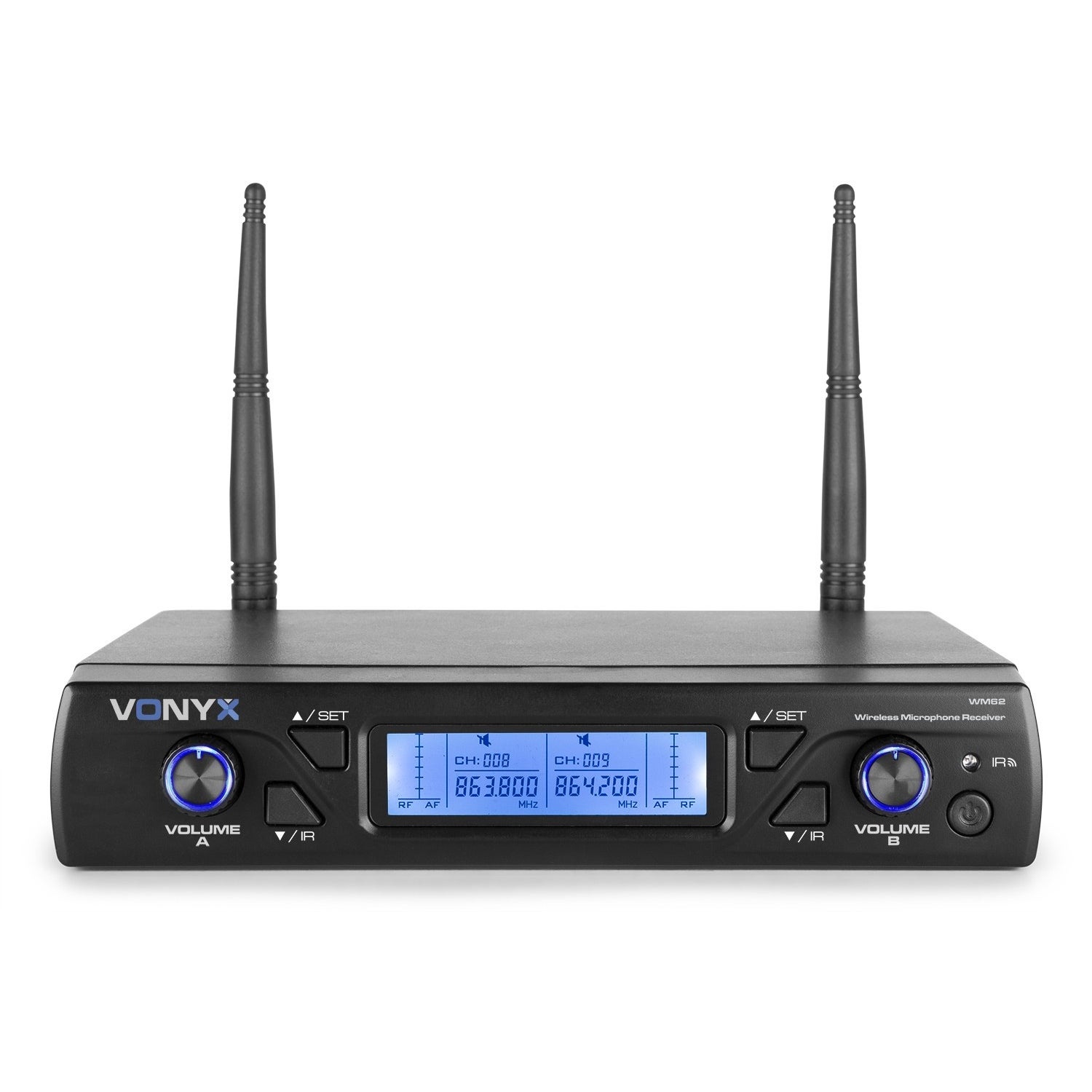 Vonyx WM62B draadloos systeem met twee bodypacks (863 - 865 MHz)