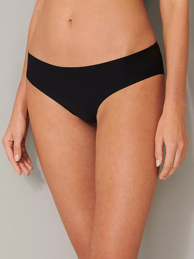 SCHIESSER Slip INVISIBLE COTTON schwarz schwarz