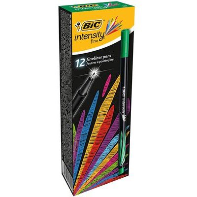 Stylo-feutre bic intensity fine pointe baguee 0,8mm      trait 0,4mm vert
