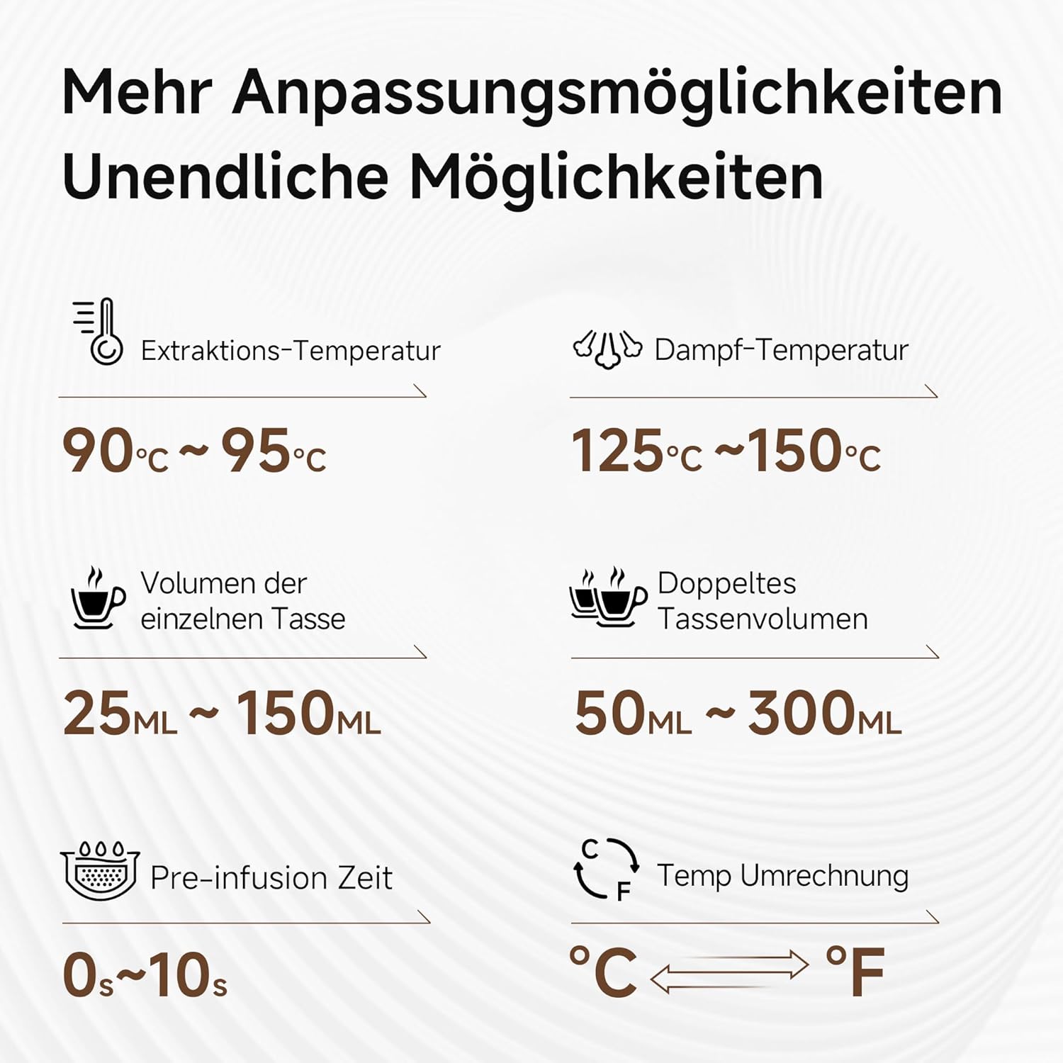 HIBREW Programmierbare Espressomaschine, H10B, gebürsteter Edelstahl, einstellbare Temperatur und Tassenvolumen, Dampfreiniger für Milchaufschäumer