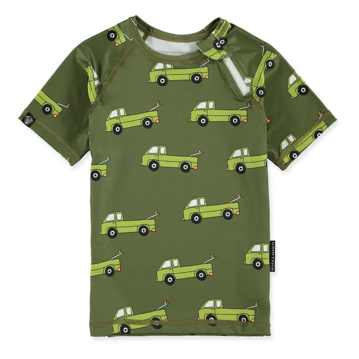 Beach & Bandits T-Shirt Anti-UV Just Cruisin | Vert foncé