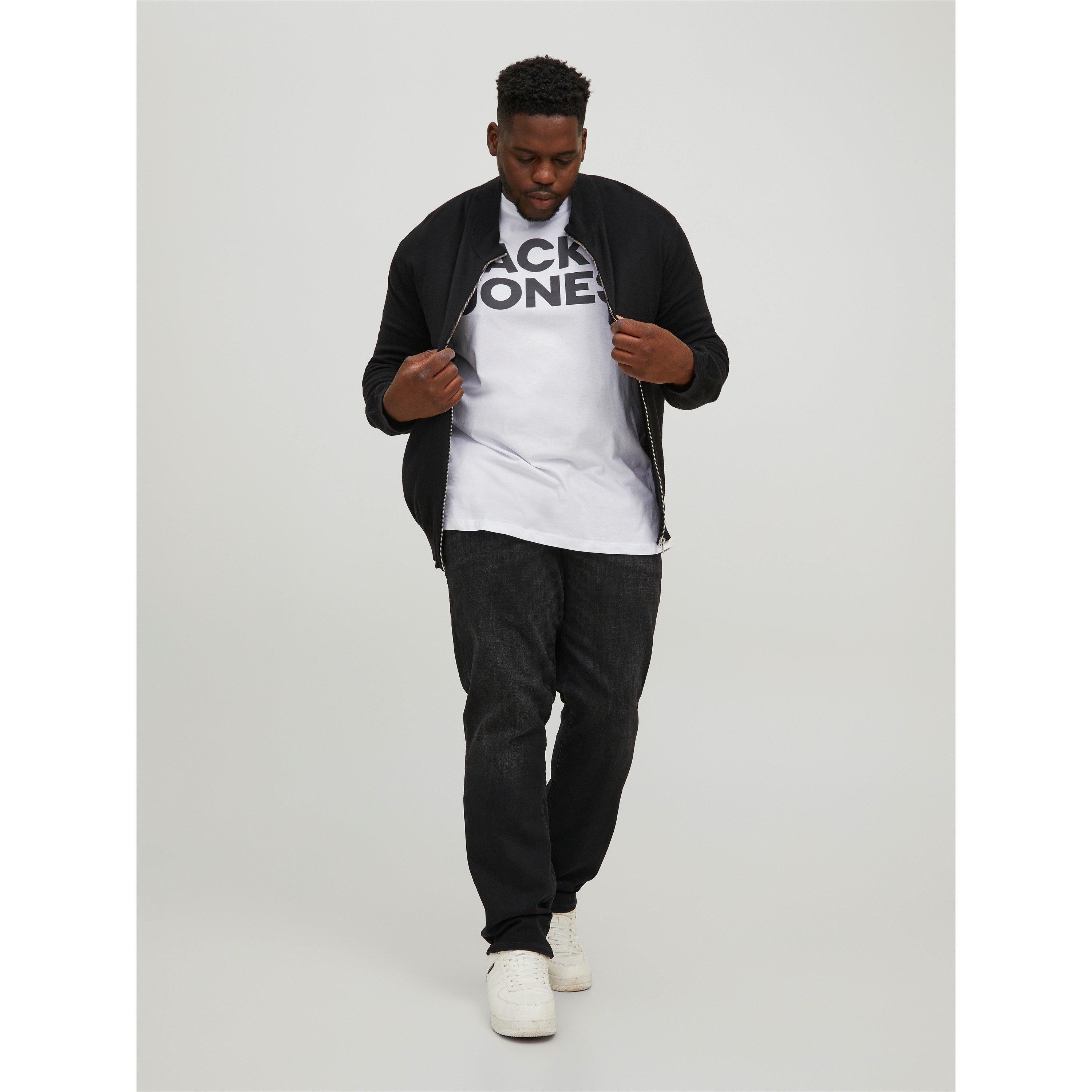 Jack and Jones Short Sleeve Logo T Shirt Mens Plus Size