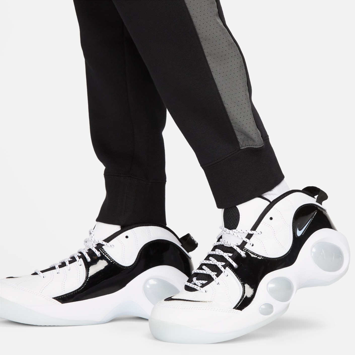 Nike Sportswear Fleece Trainingspak Crew Zwart Wit Grijs