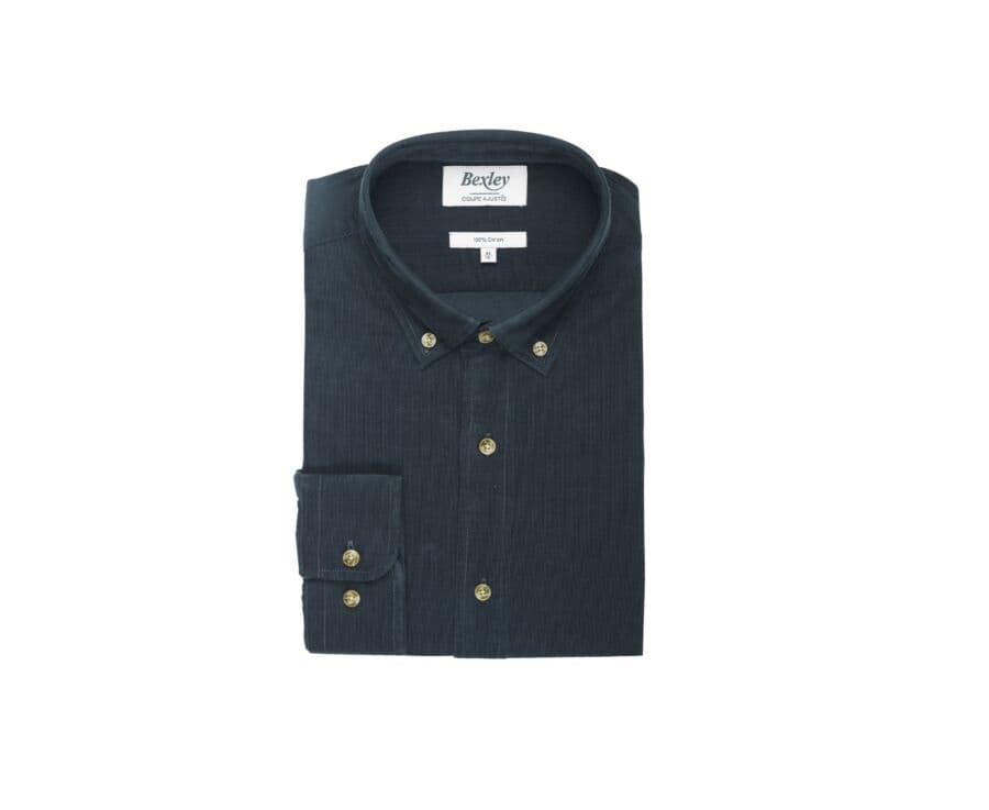 Chemise en velours Vert foncé - WAYNE