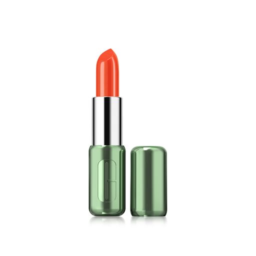 Clinique Pop Longwear Shine Lipstick, Flame Pop