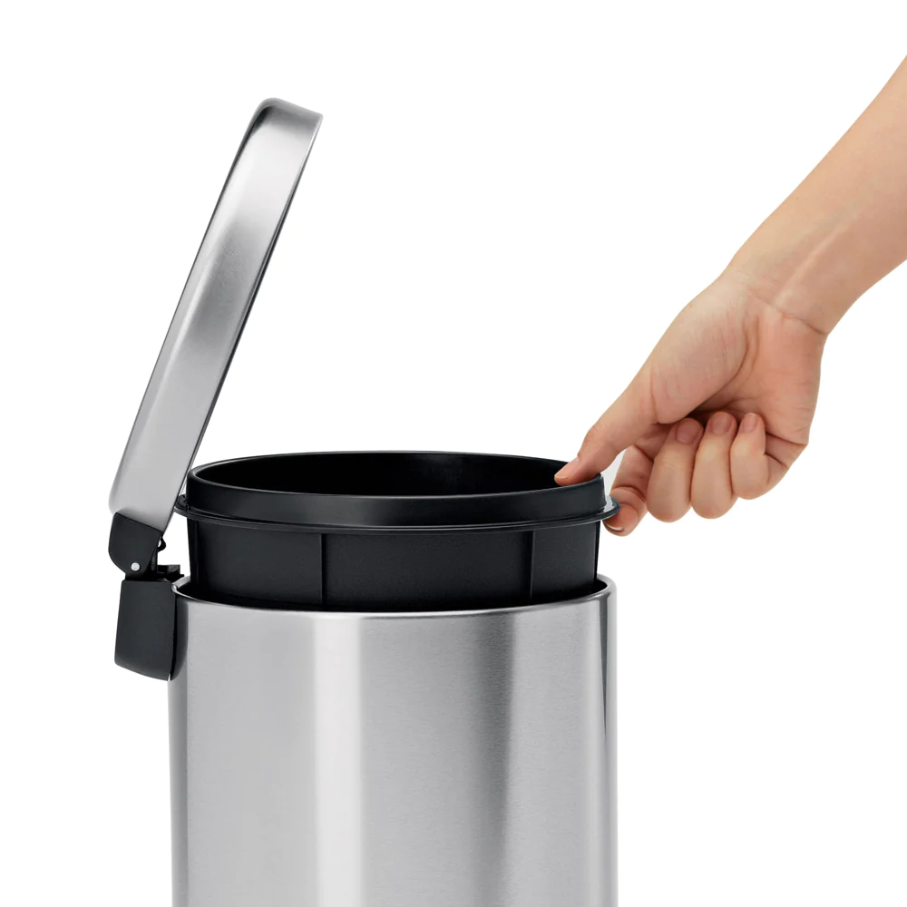 Poubelle ronde à pédale 4,5L code A inox Simplehuman