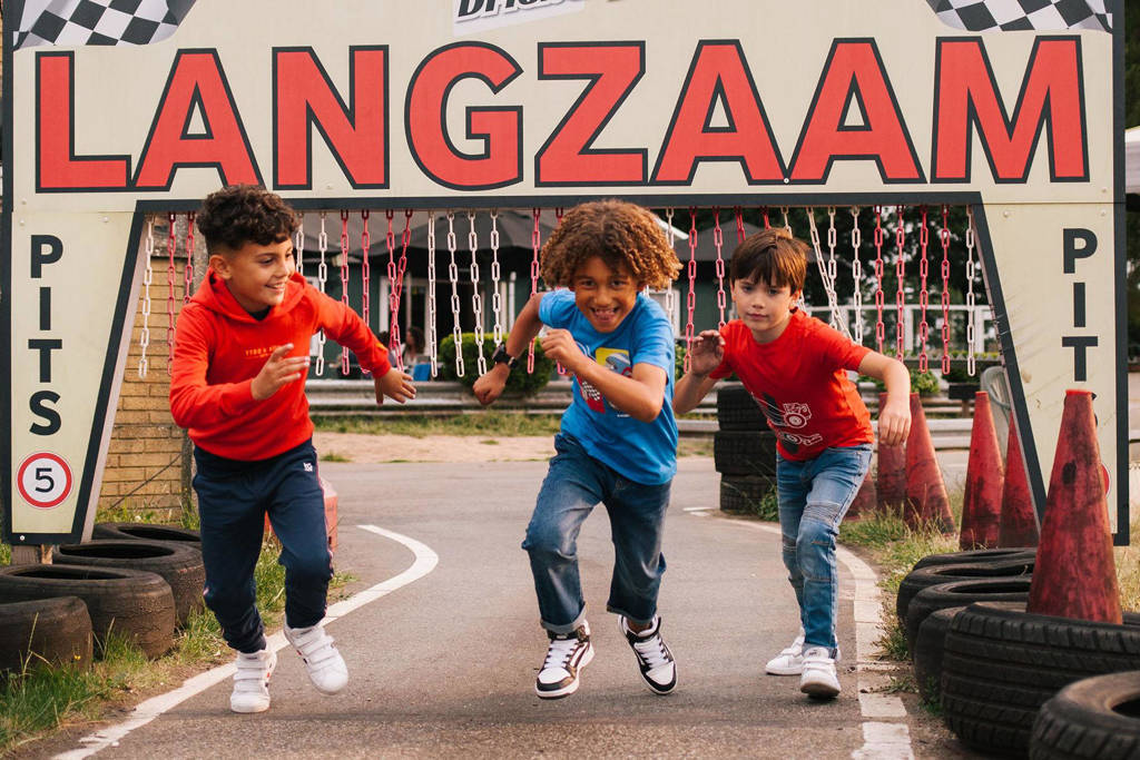TYGO & vito T-shirt Joël met printopdruk felblauw