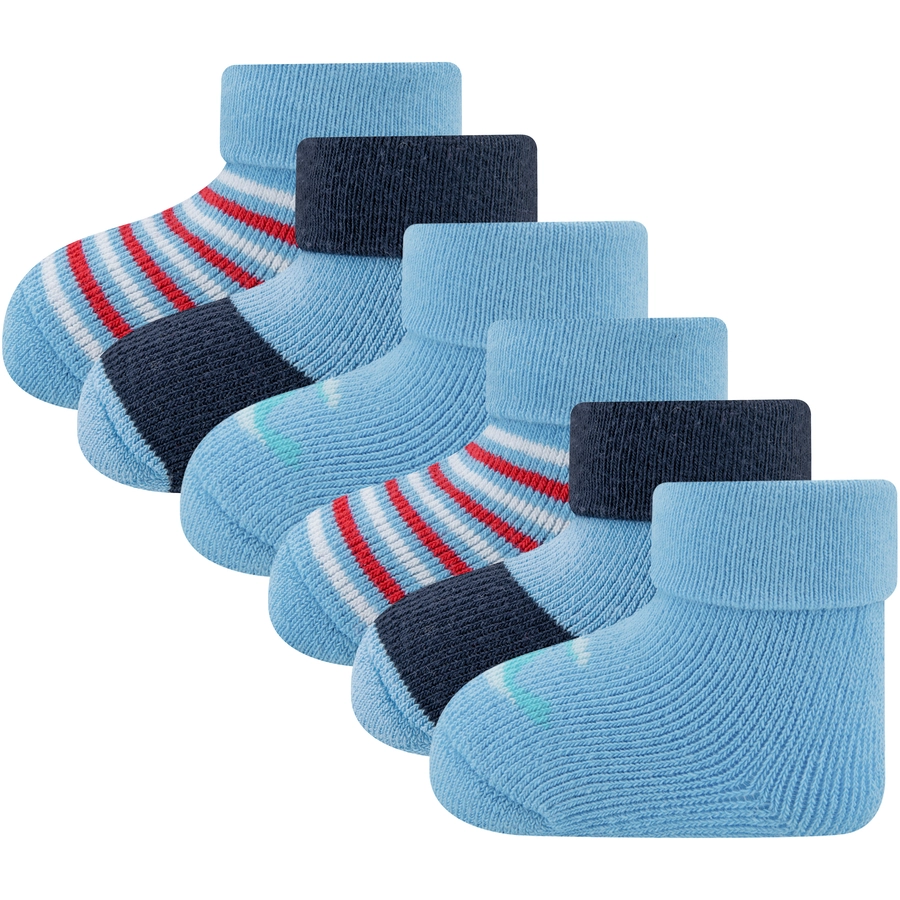 Ewers Babysöckchen 6er Pack WalRingel blau