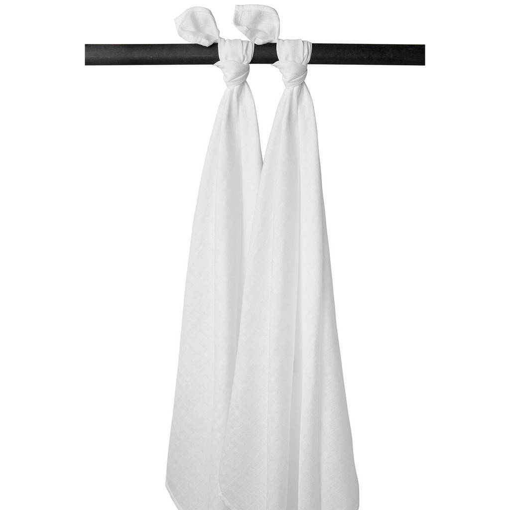 hydrofiele swaddle - set van 2 wit