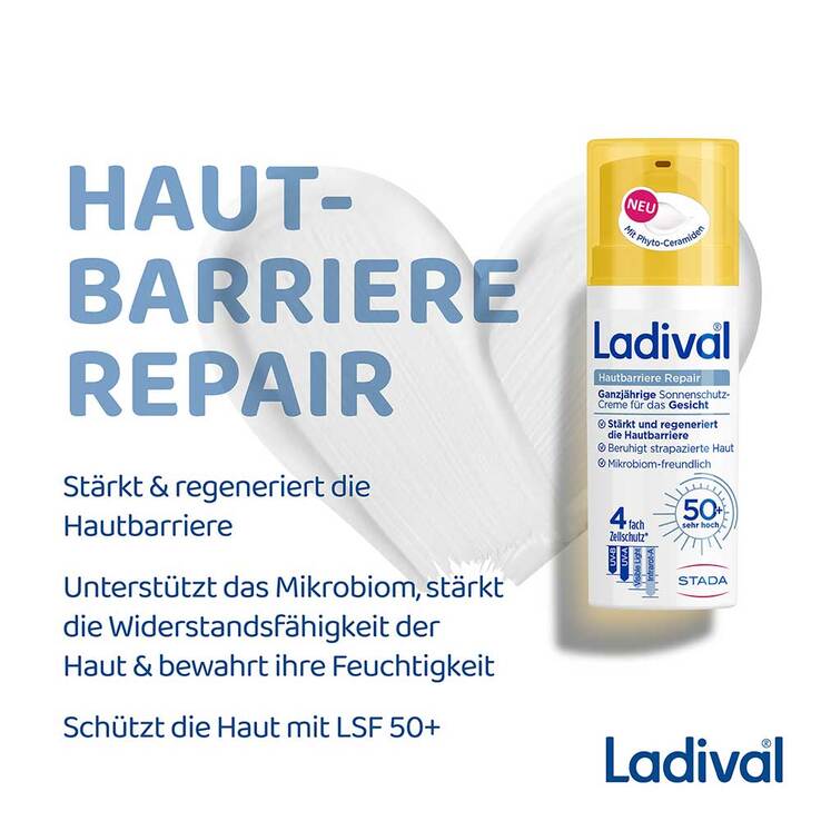 Ladival Hautbarriere Repair Sonnenschutz Creme LSF 50 +, 50 ml