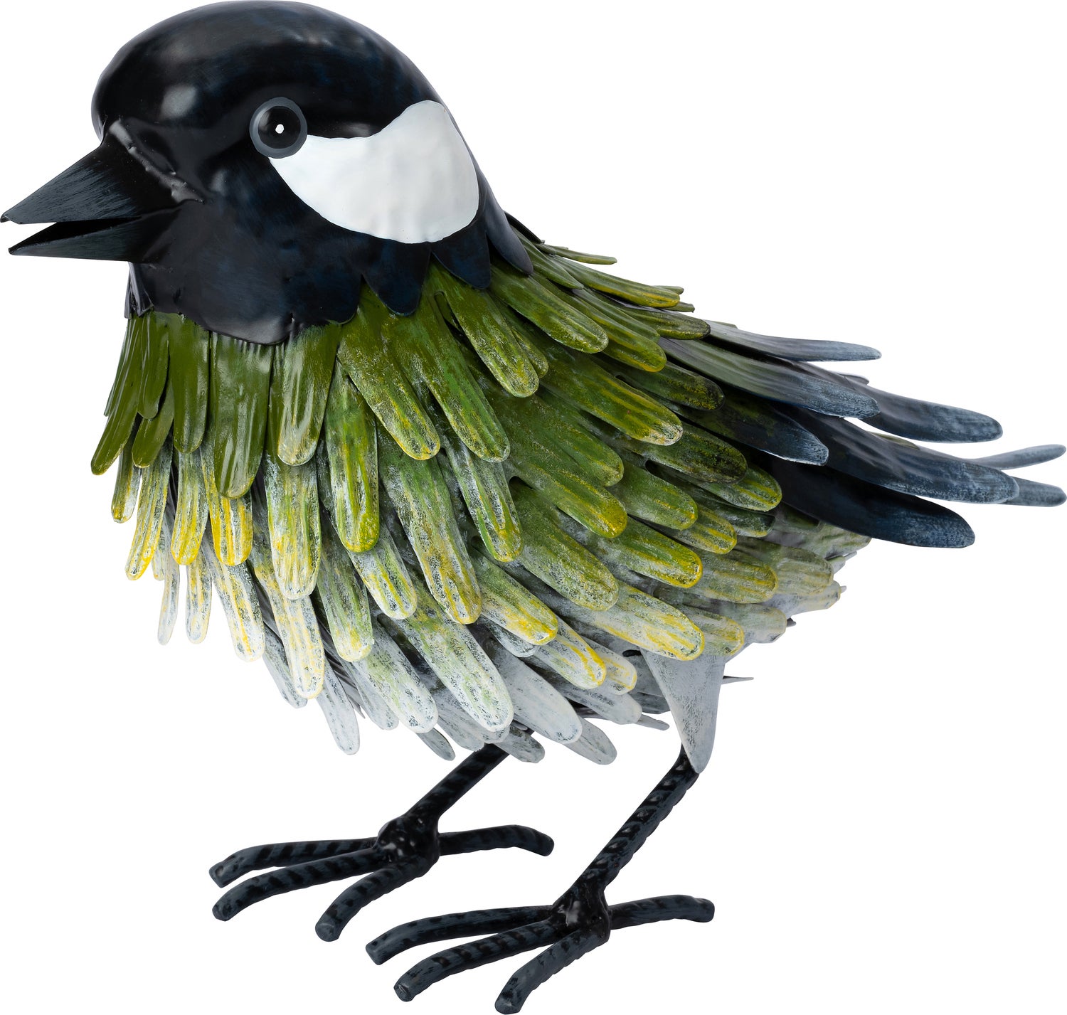 Intratuin tuinbeeld Aves vogel geel / groen 31 x 10 x 20,5 cm